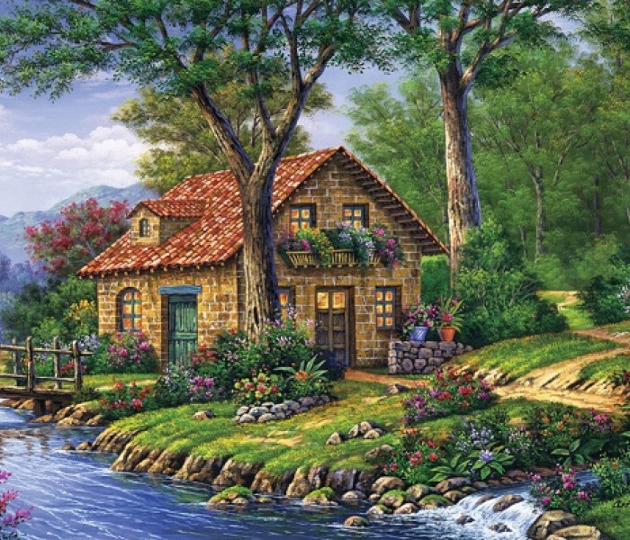 Puzzle - Art puzzle - Horský kľud